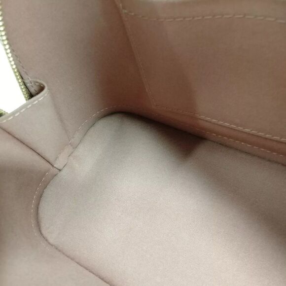 Auth Louis Vuitton Camel Brown Vernis Patent Leather 2way LV Alma BB Satchel - Picture 11 of 16